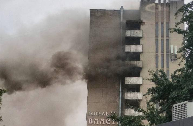 У Львові пожежа в готелі "Власта"
