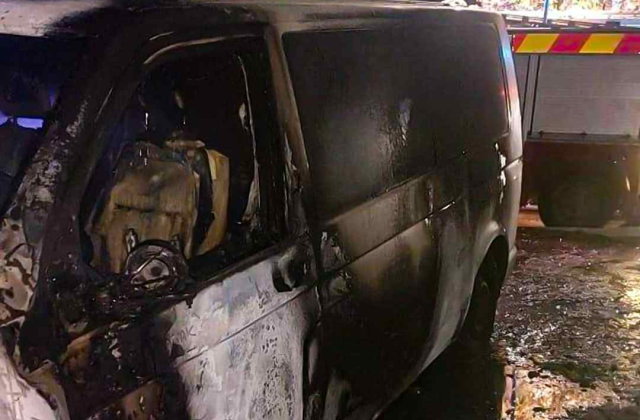 У Львові вночі горів автомобіль Volkswagen
